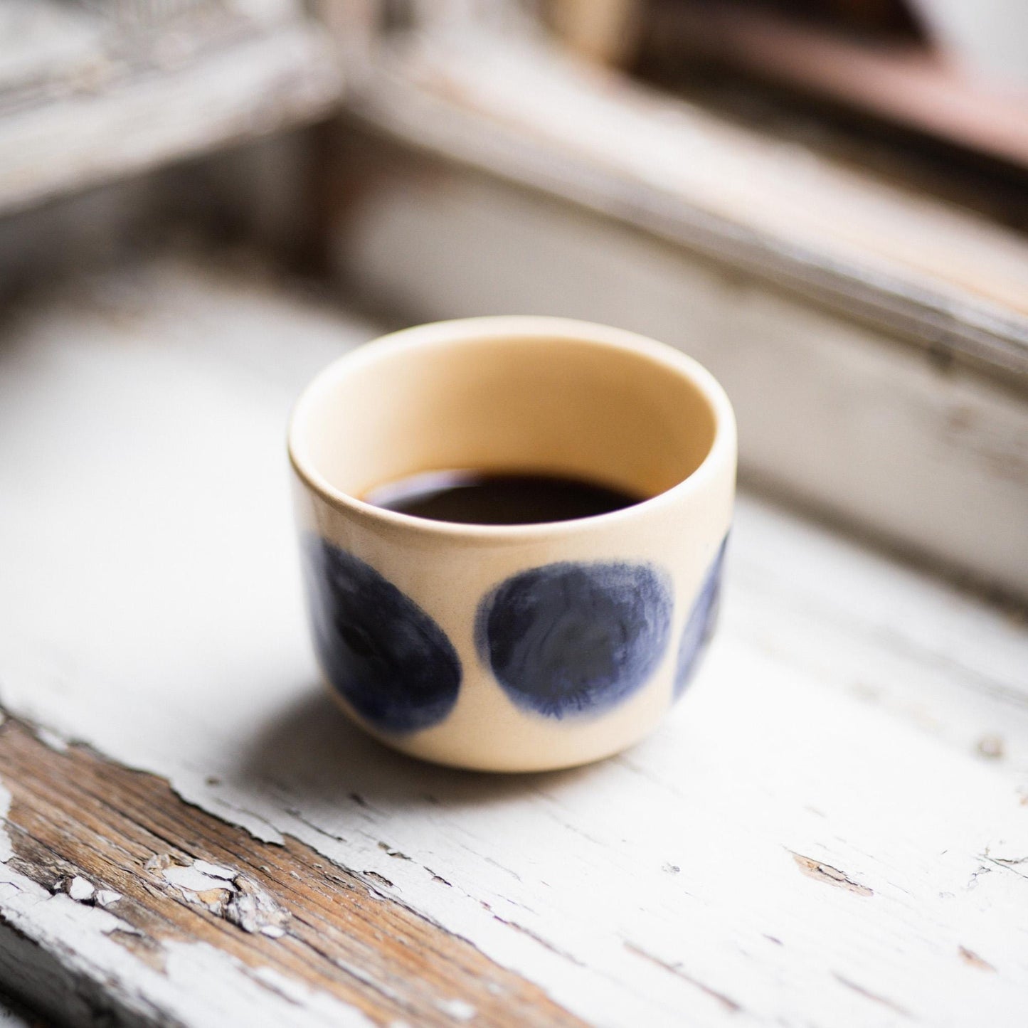 Blue Dot Mug - Espresso