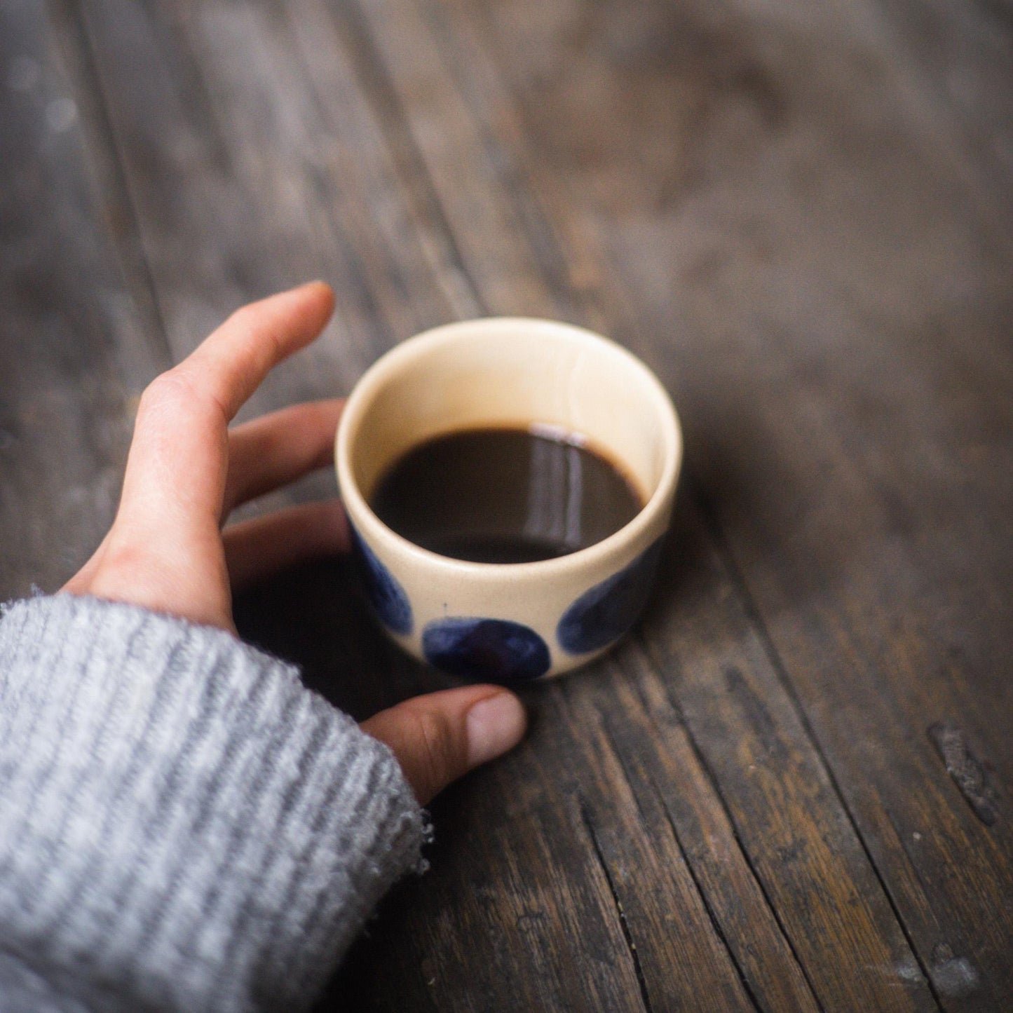 Blue Dot Mug - Espresso