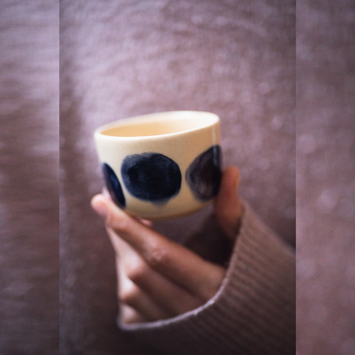 Blue Dot Mug - Espresso