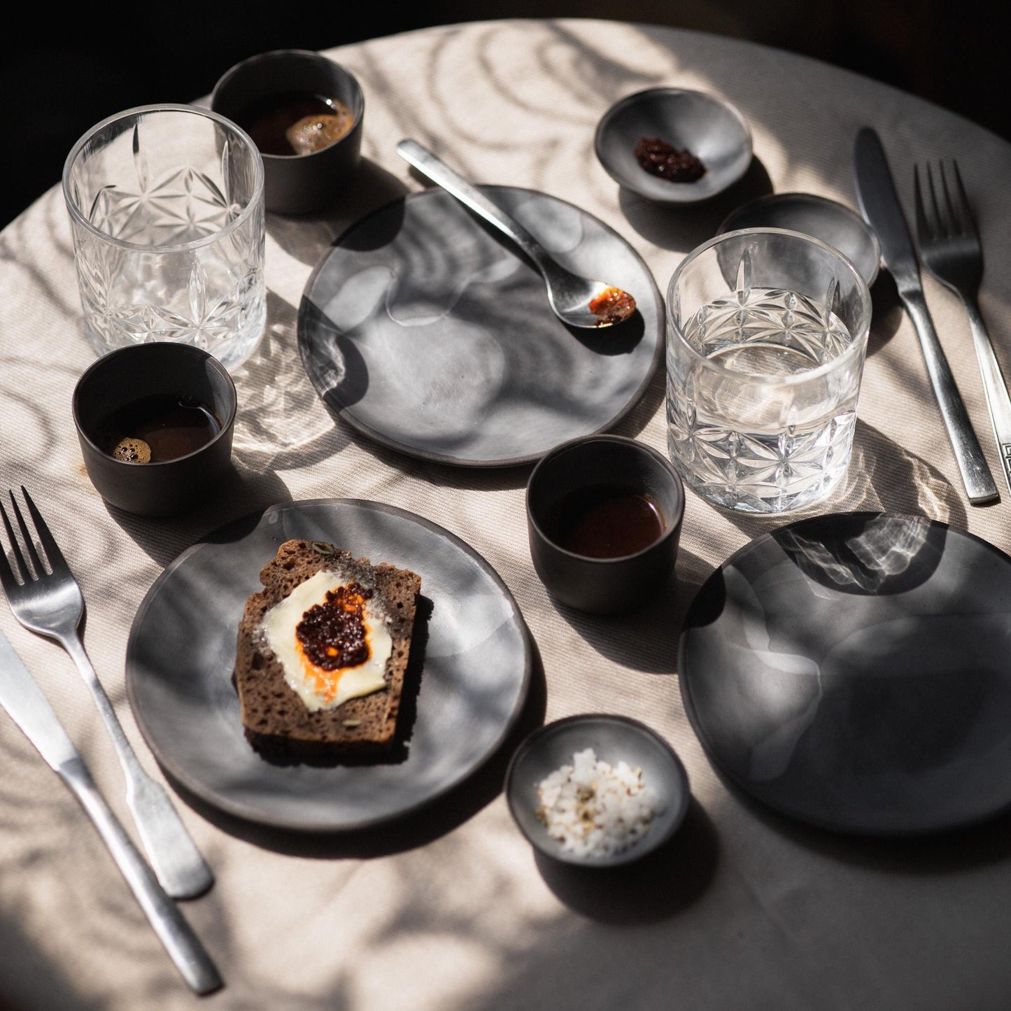 Dark Stoneware Plate