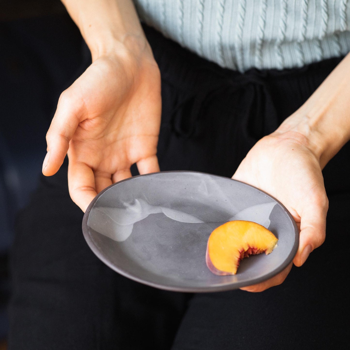 Dark Stoneware Plate