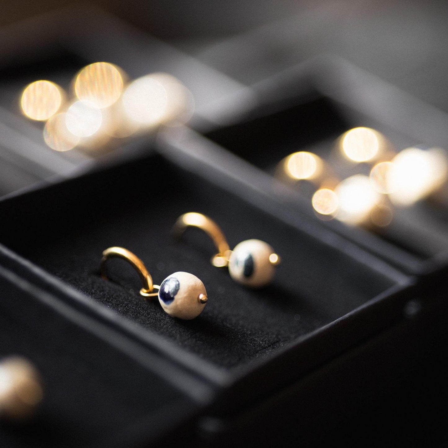 Cobalt Brushstroke Earrings