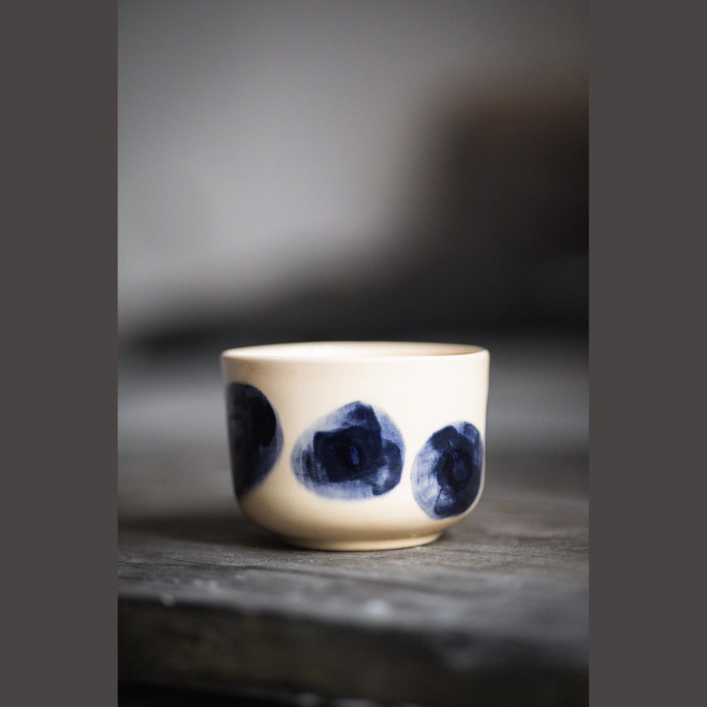 Blue Dot Mug - Latte