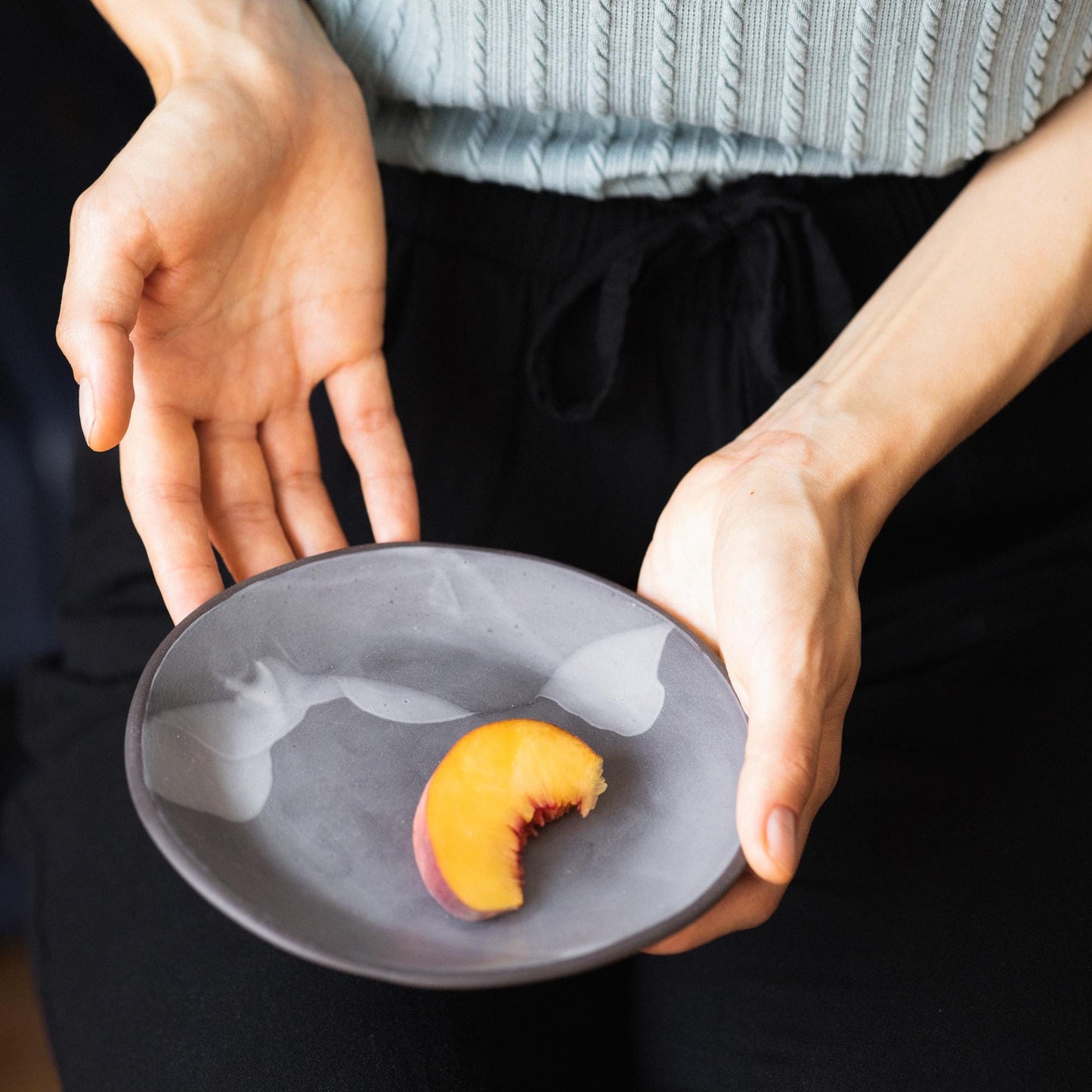 Dark Stoneware Plate