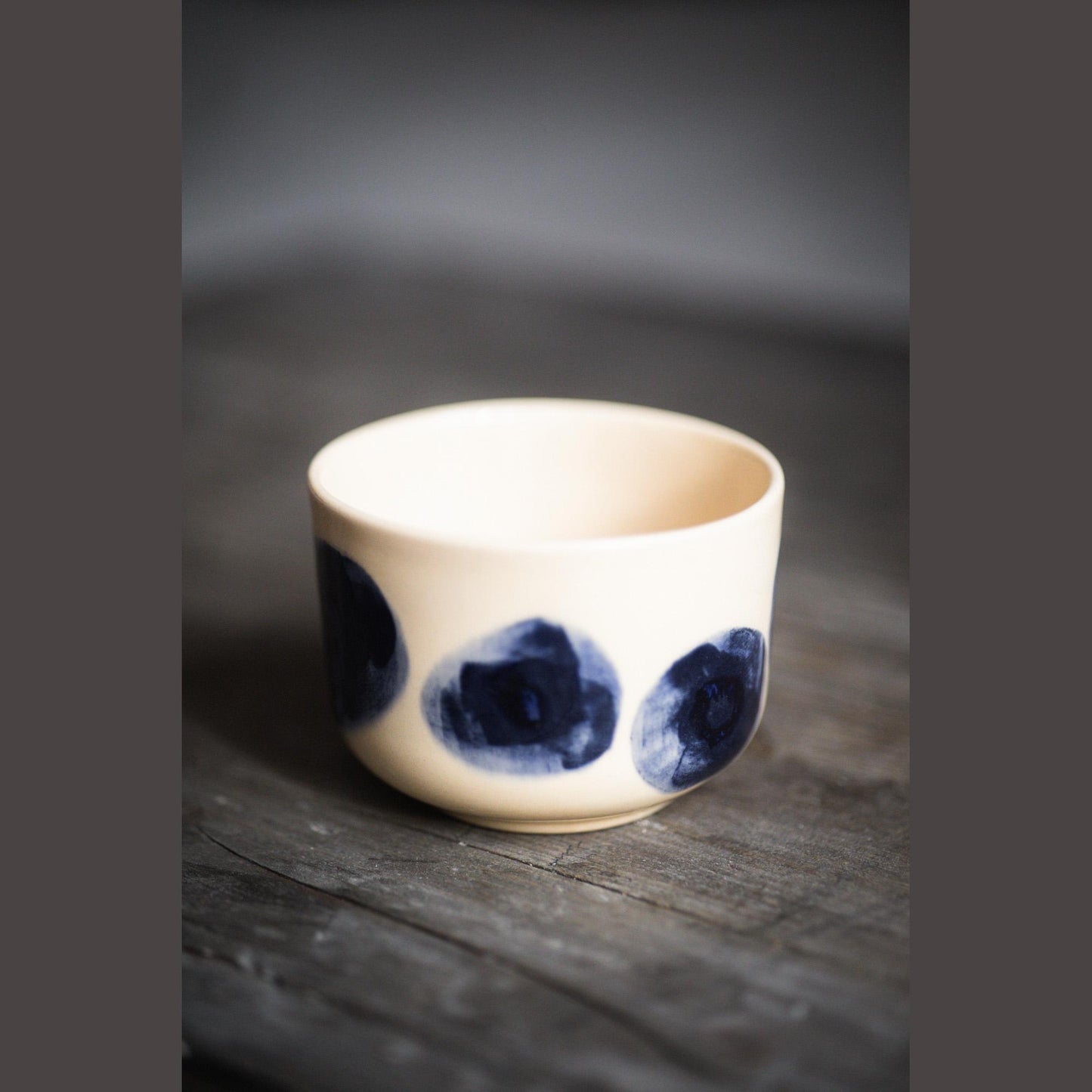 Blue Dot Mug - Latte