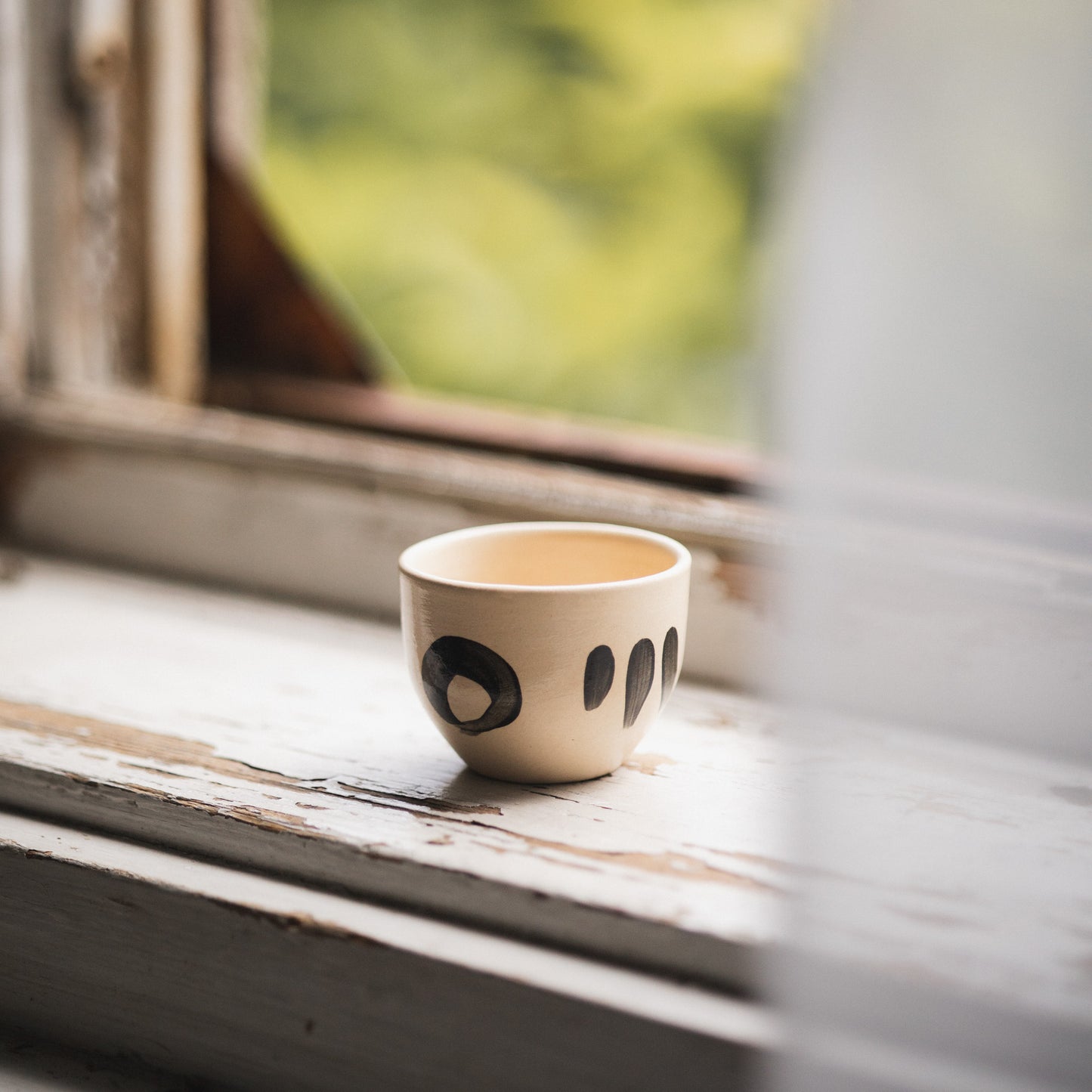 Black Brushstroke Mug - Espresso