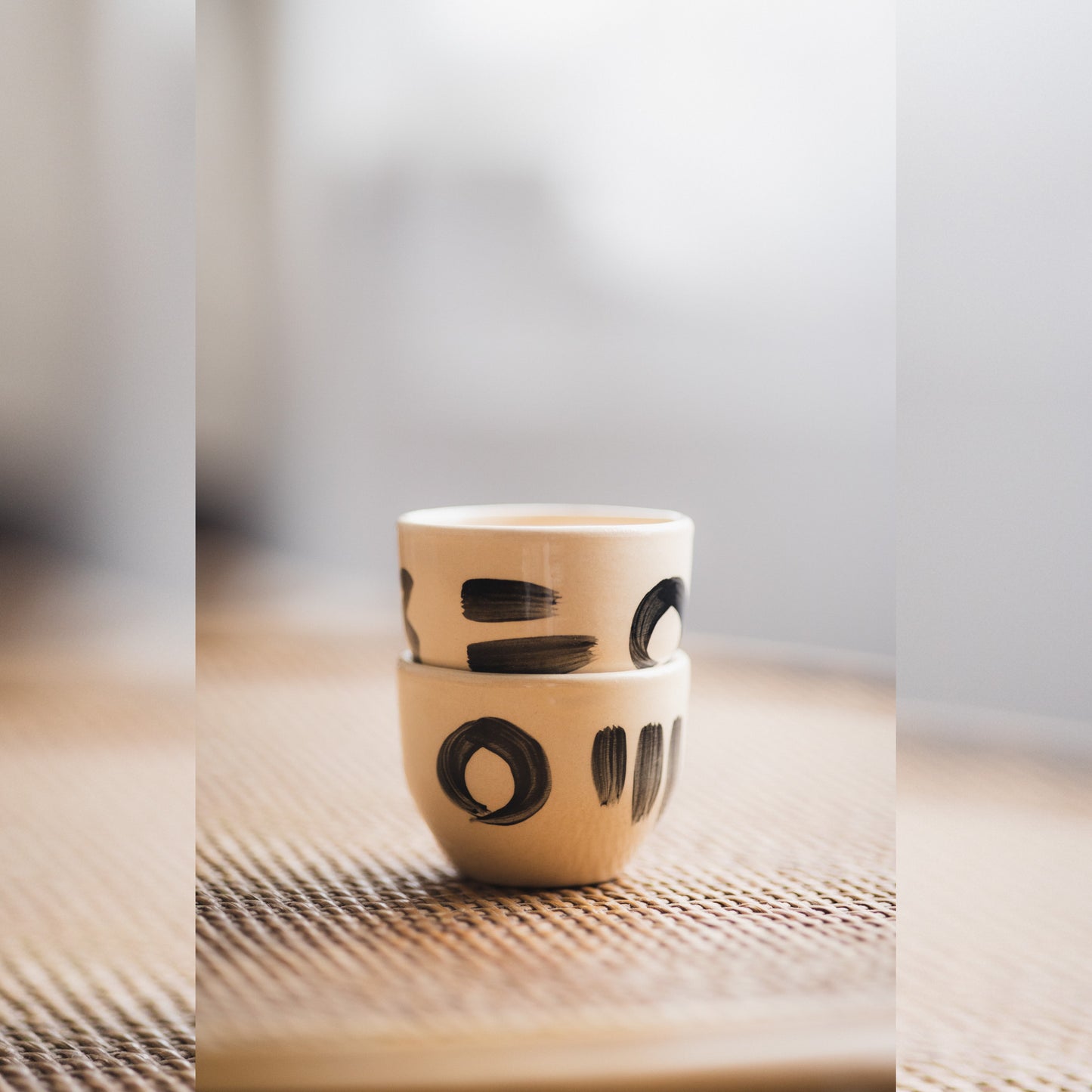 Black Brushstroke Mug - Espresso