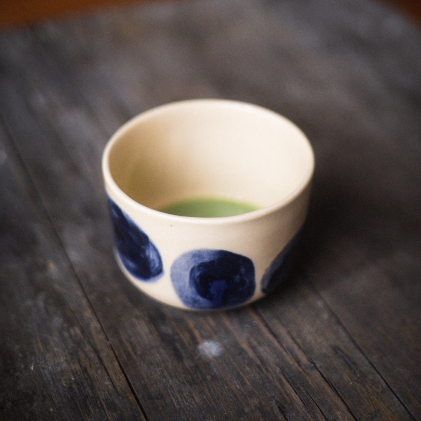 Blue Dot Mug - Latte