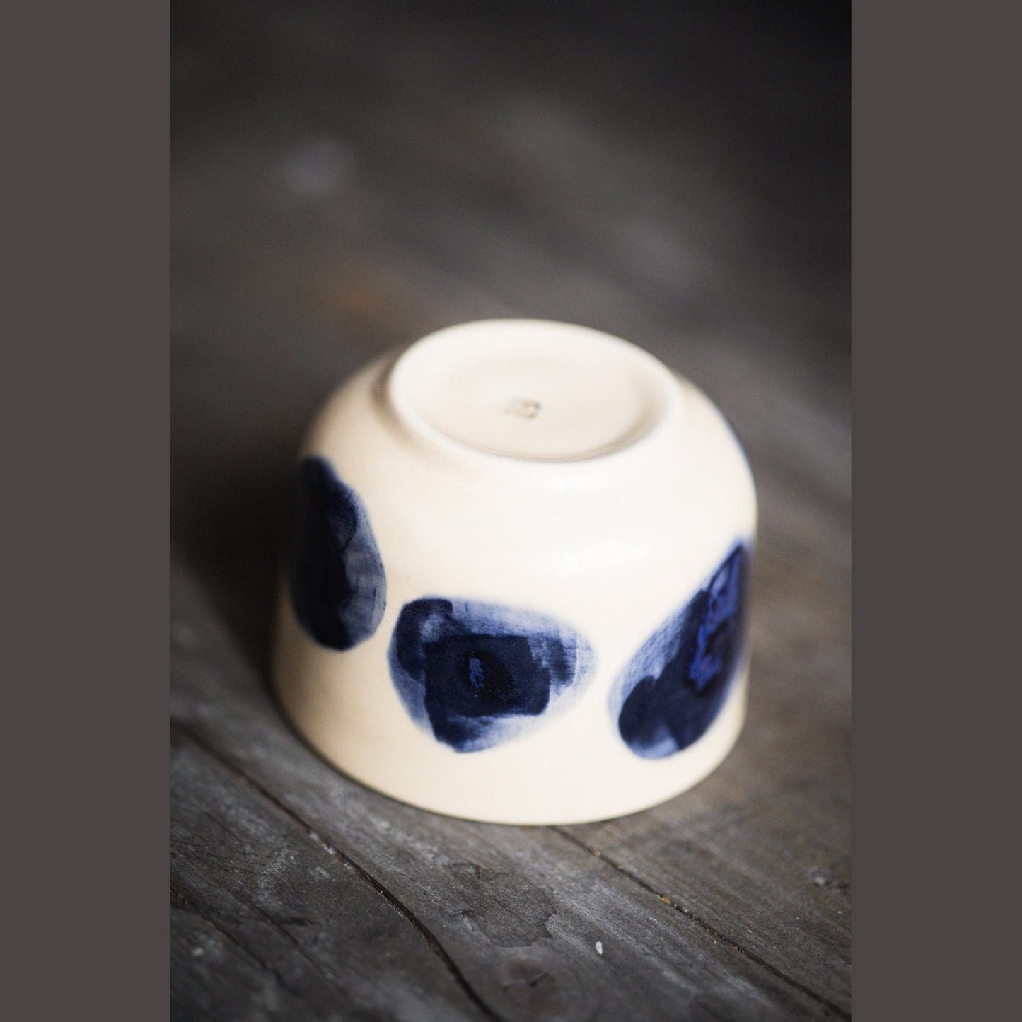 Blue Dot Mug - Latte